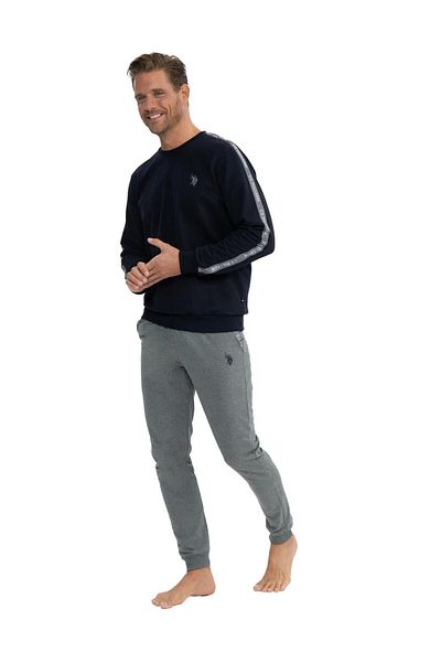 U.S. Polo Assn. Η.Π.Α. Polo Assn. Ανδρικά ρούχα για το σπίτι - Navy Blue, 025KNW.18B.8C.LY1.DE4.KMEK.2311