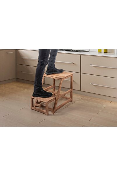 BarışAhşap Ahşap Merdiven Basamak Tabure