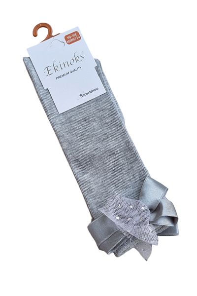 Ekinoks Girl's Cotton Bow Knee Socks