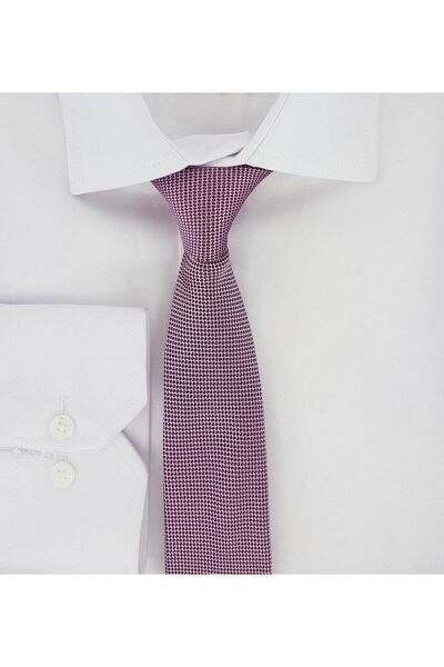 Elegante Cravatte Γραβάτα Dobby Woven και μαντήλι τσέπης σε λεβάντα ροζ χρώμα
