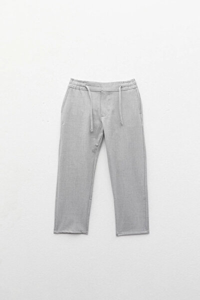 YAKAMEL Sive školske pantalone za decu - Sa džepovima i elastični struk, vezi...