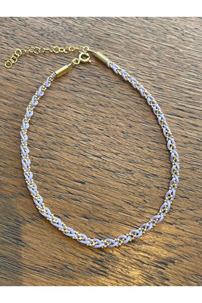 emy by emel luxury silver jewelry Lila İpek İp Halhal 925 Ayar Gümüş