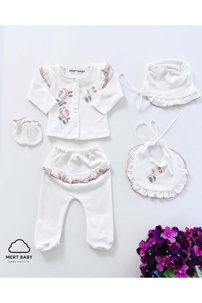 Mert Baby مجموعة فيرفيريلا المكونة من 5 قطع من الملابس العضوية بعد الخروج من ...