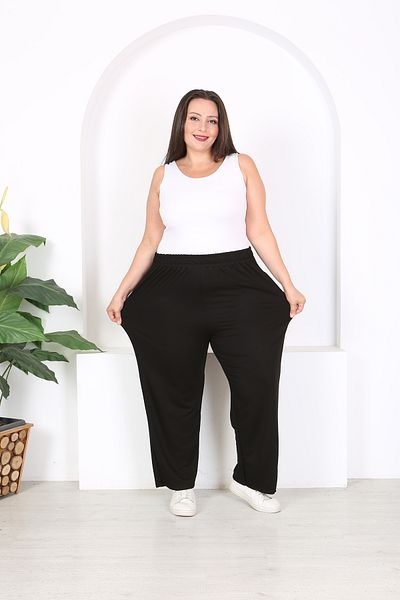 XL Modam Large Size Black Flexible Cupra Pants
