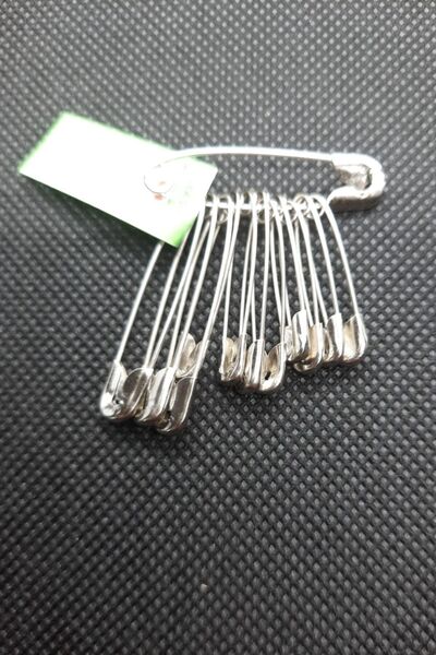 Seagull إبرة أمان 2.5 -3-3.5 سم 12 قطعة إبرة شوكة فولاذية (مجموعة واحدة)