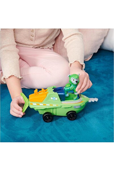 PAW PATROL Aqua Pups Rocky Sawfish Araç ve Figür