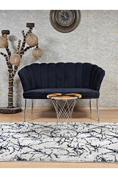 ZAFİR İkili Krom Kaplama Tel Ayak Papatya Çay Seti Koltuk Berjer , Balkon, Sa...