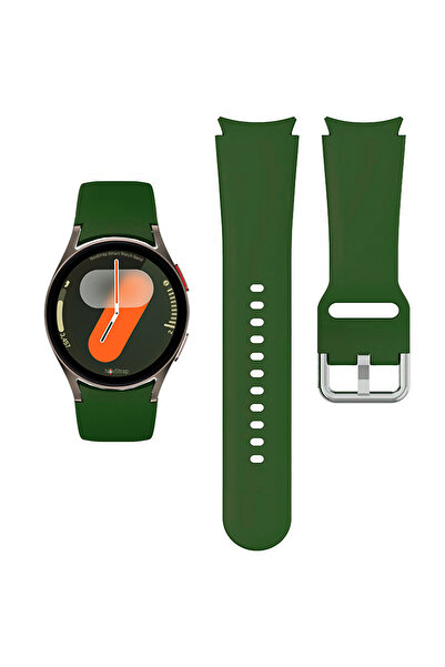 NovStrap Samsung Galaxy Watch 7 6 5 Pro 4 Fe 40 42 43 44 45 46 47 Mm Uyumlu Kordon Tam Kapatan Pimli Silikon