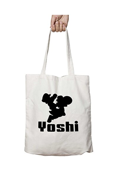 ART HEDİYE يوشي بلاك - حقيبة مطبوعة وقابلة للغسل على الوجهين