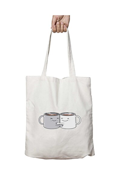 ART HEDİYE Hugging Double Mugs - Washable, Printed School and Beach Shoulder ...