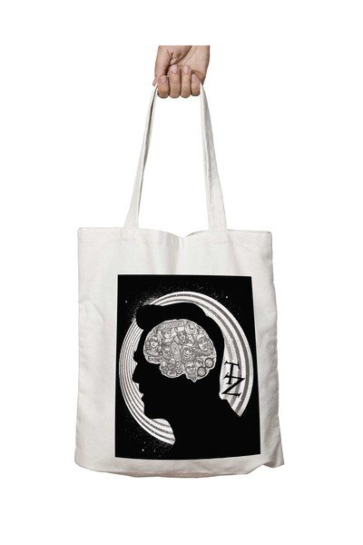 ART HEDİYE Twilight Zone Printed - Geantă cu cusături lavabile și durabile