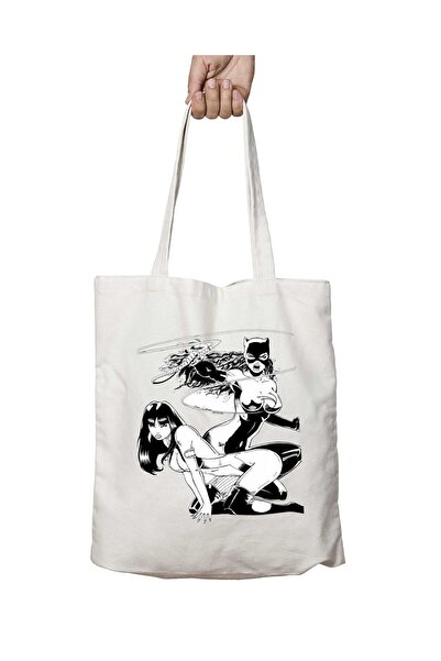 ART HEDİYE حقيبة The Bad Girls قابلة للغسل ومطبوعة على الجانبين