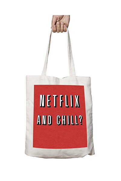 ART HEDİYE حقيبة كتف قابلة للغسل، مطبوعة بالنص البارد من Netflix، تدوم طويلاً...