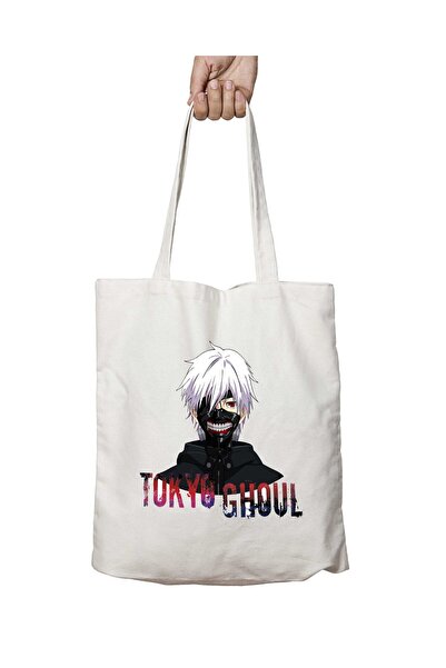 ART HEDİYE TokYo Ghoul 2 - Two Sides Permanent Printed, Washable Shoulder Tot...