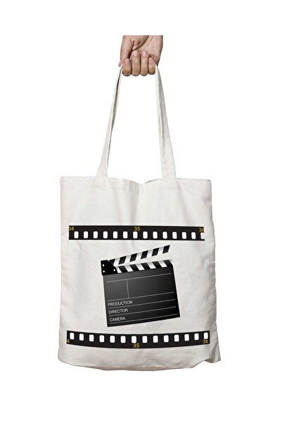 ART HEDİYE cinema clapper - Motor, Two Sides Permanent Printed Washable Bag