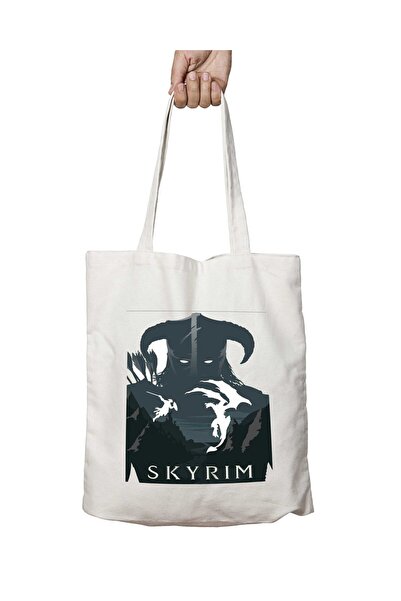 ART HEDİYE Skyrim7 - Dvostrana B Štampano H Perivo torba
