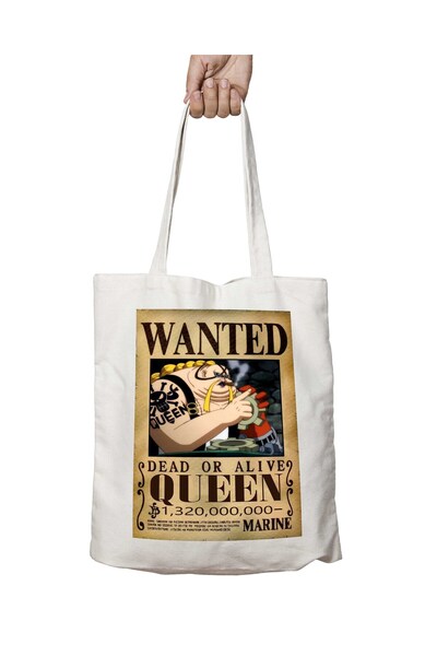 ART HEDİYE Wanted Queen Anime - حقيبة كتف مطبوعة دائمة قابلة للغسل على الجانبين