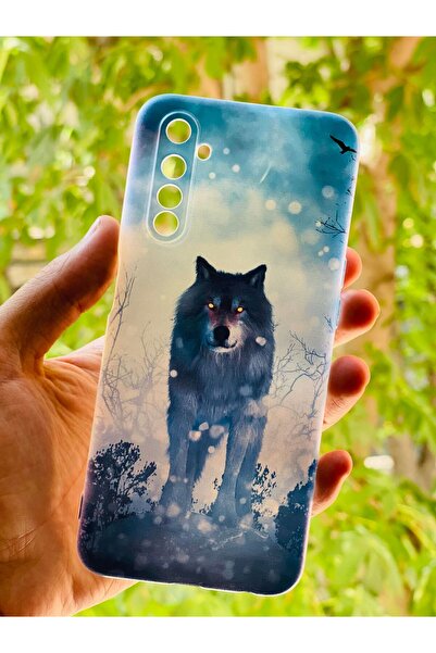 Zipax Kurt Oppo Realme 6 Pro Kılıf - Desenli Baskılı A++ Hd Silikon + Kablo Koruyucu Kilif