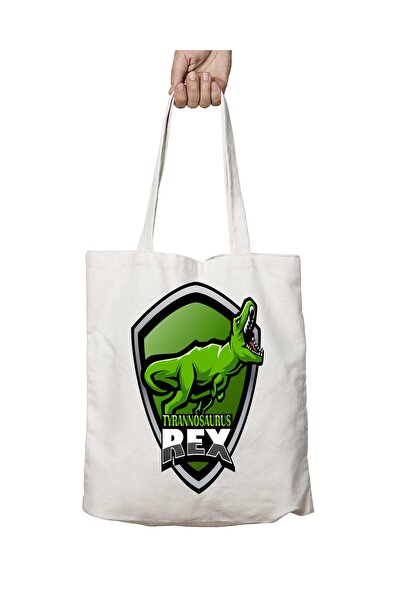 ART HEDİYE نمط تيرانوصور ريكس - حقيبة جانبية قابلة للغسل ودائمة
