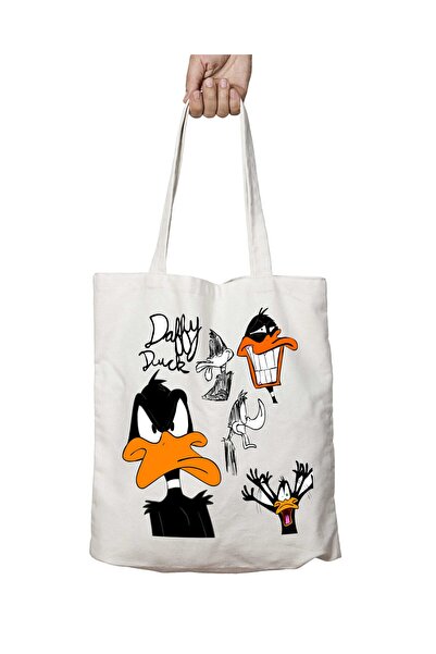 ART HEDİYE حقيبة كتف لوني تونز دافي داك - تدوم على الجانبين وقابلة للغسل