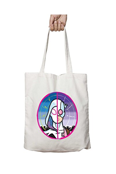 ART HEDİYE Spidergwen - حقيبة Hero We Need ذات وجهين مطبوعة وقابلة للغسل