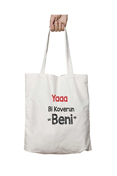 ART HEDİYE Yaaa - حقيبة كتف قابلة للغسل ومطبوعة على الجانبين