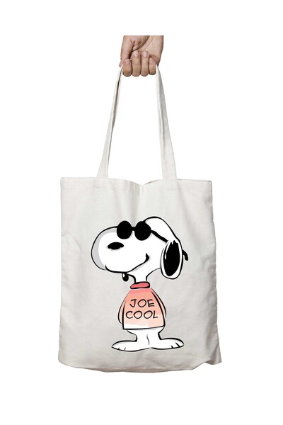 ART HEDİYE Snoopy Joe Cool - Двостороння сумка з принтом, яку можна прати