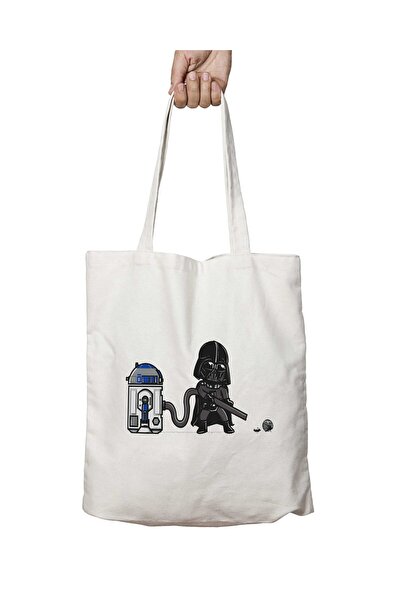 ART HEDİYE حقيبة هوفر قابلة للغسل بنمط Star Wars R2-D2 وDarth Death Star - طب...