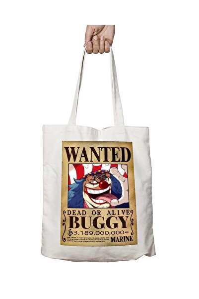 ART HEDİYE Wanted Buggy - حقيبة تدوم طويلاً بطبعة الرسوم المتحركة وقابلة للغس...