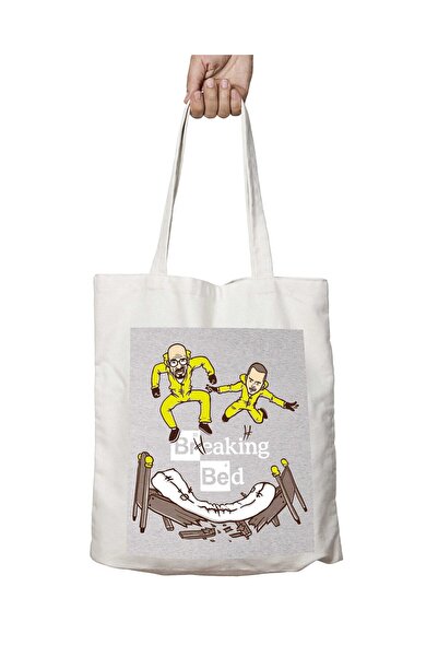 ART HEDİYE Breaking Bad Printed Washable Beach and School Shoulder Tote Bag -...