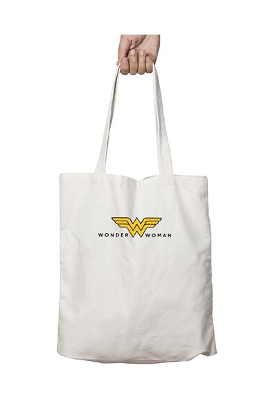 ART HEDİYE Wonder Woman logo Printed - Washable and lasting Two Sides Bag