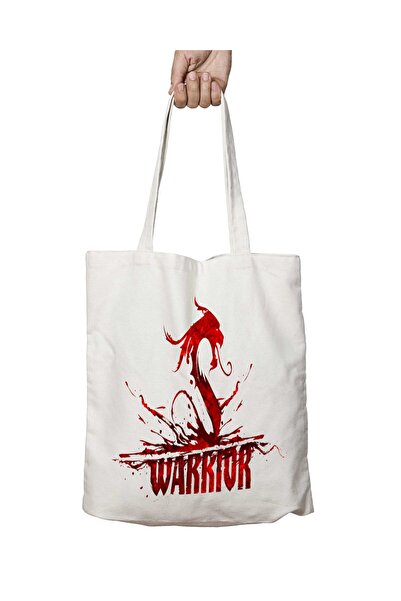 ART HEDİYE Shadow-Warrior-PNG Washable Bag - Two Sides Permanent Printed