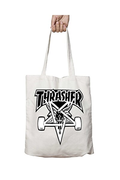 ART HEDİYE حقيبة كتف ثراشر قابلة للغسل ومطبوعة على الجانبين - للمدرسة والشاطئ