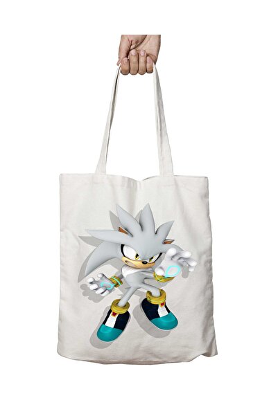 ART HEDİYE Sonic The Hedgehog PNG-4 Пральна шкільна та пляжна сумка через пле...