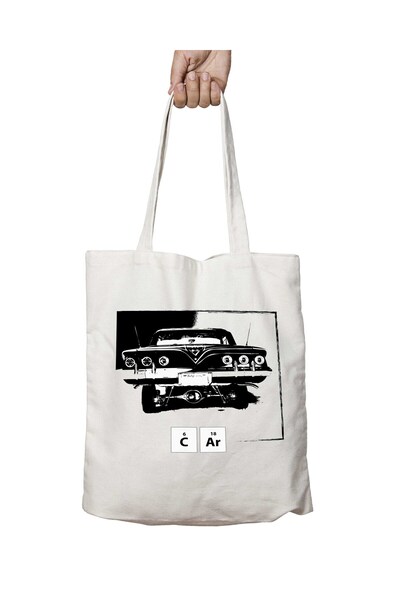 ART HEDİYE نمط السيارة القديمة - مسطرة دورية، تدوم على الجانبين، حقيبة مطبوعة...