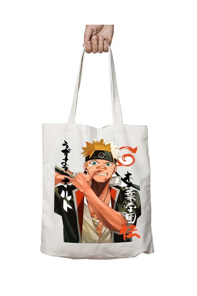 ART HEDİYE حقيبة كتف دائمة مطبوعة من ناروتو قابلة للغسل على الوجهين - للمدرسة...
