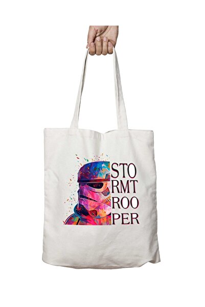 ART HEDİYE STORMTROOPER Напис - Сумка з постійним принтом, яку можна прати