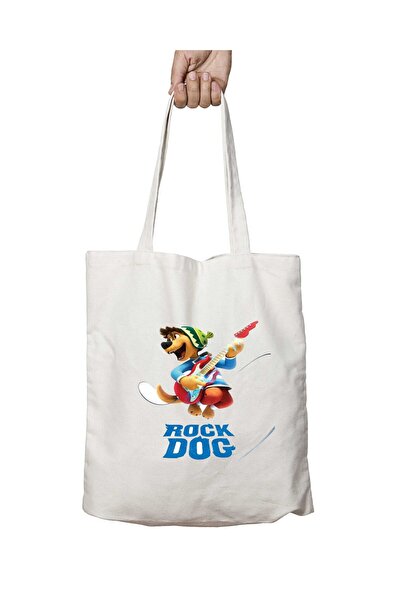 ART HEDİYE روك دوج - حقيبة قابلة للغسل بطبعة كلب، تدوم على الجانبين