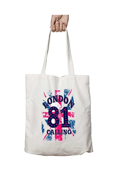 ART HEDİYE london 81 - Permanent Printed, Washable Bag