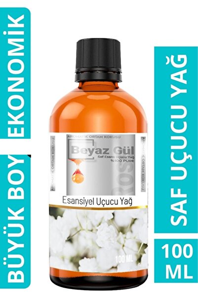 Evove Cosmetics Beyaz Gül Yağ Buhurdanlık Esansı Oda Kokusu Uçucu Esansiyel 1...