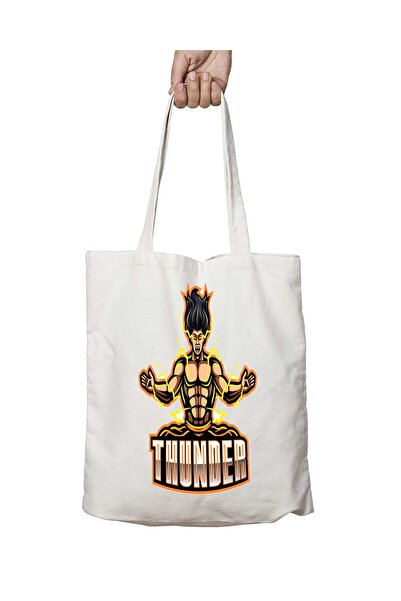 ART HEDİYE Thunder II - Washable Printed Bag, StaY Two Sides