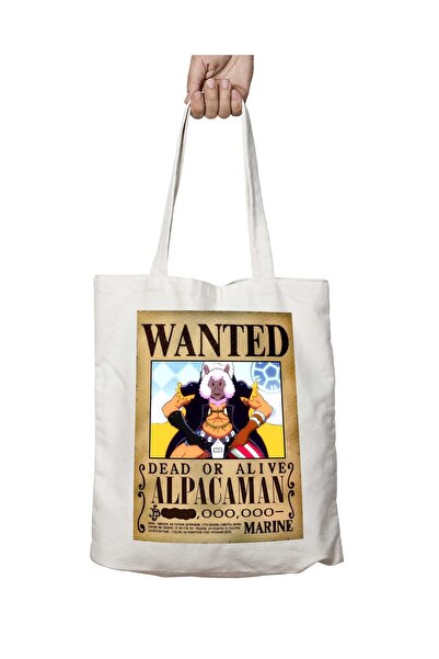 ART HEDİYE Wanted Alpacaman - حقيبة تدوم طويلاً بطبعة الرسوم المتحركة وقابلة ...