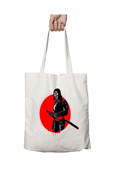 ART HEDİYE Suicide Samurai Katana - حقيبة قابلة للغسل مطبوعة على الجانبين
