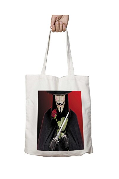 ART HEDİYE Vandetta Gül - Двостороння сумка з постійним принтом, що можна пра...