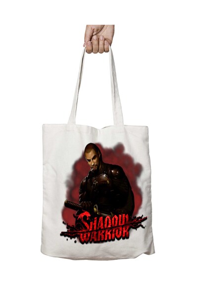 ART HEDİYE Shadow-Warrior-PNG-Clipart - Washable Printed Two Side Bag