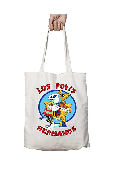 ART HEDİYE los Pokés Hermanos - Two Sides Permanent Printed Washable Shoulder...