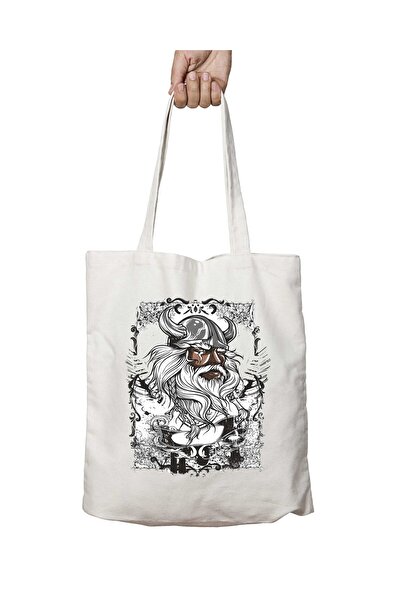 ART HEDİYE Vick Two Sides Permanent Printed Washable Shoulder Tote Bag - for ...