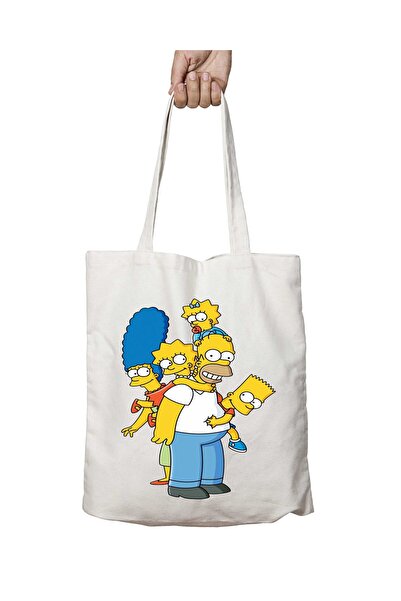 ART HEDİYE سيمبسون مارج ليزا بارت - حقيبة مطبوعة قابلة للغسل، تدوم على الجانبين