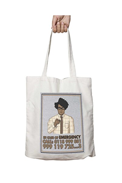 ART HEDİYE iT crowd EmergencY call - Washable Shoulder Tote Bag, Lasting Prin...