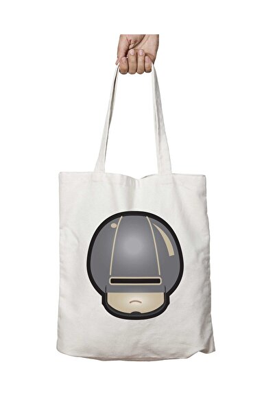 ART HEDİYE Super Mario Mushroom Robocop - Two Sides Permanent Washable Bag